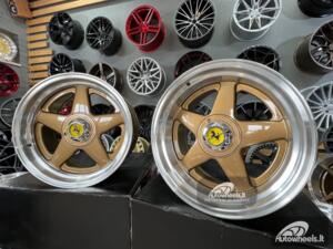 Ratlankis Ferrari Azev style 17X8.5J 4X100/114.3 ET25 73.1 Bronze with polished lip