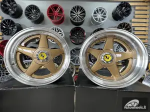 Ratlankis Ferrari Azev style 17X8.5J 4X100/114.3 ET25 73.1 Bronze with polished lip