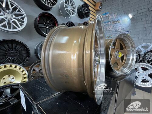 Ratlankis Ferrari Azev style 17X8.5J 4X100/114.3 ET25 73.1 Bronze with polished lip