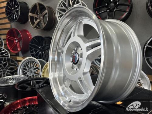Ratlankis Alpina Spyder style for E30 | R17X8J 5X100 ET30 73.1 Silver with polished lip