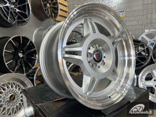 Ratlankis Alpina Spyder style for E30 | R17X8J 5X100 ET30 73.1 Silver with polished lip