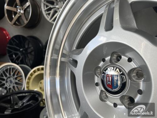 Ratlankis Alpina Spyder style for E30 | R17X8J 5X100 ET30 73.1 Silver with polished lip