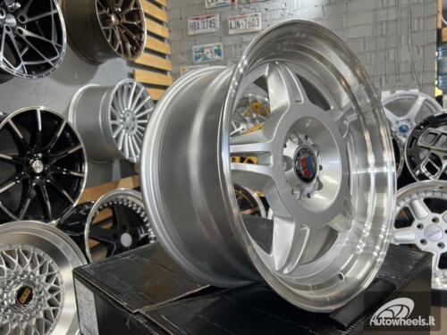 Ratlankis Alpina Spyder style for E30 | R17X8J 5X100 ET30 73.1 Silver with polished lip