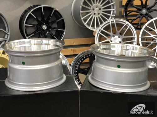 Ratlankis Emitz silver JDM style 15X9J 4X100/5X100 ET0 73.1 Silver with polished lip 