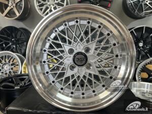 Ratlankis SSR Mesh style 15X8.25J 4X100 ET20 73.1 Silver with polished lip