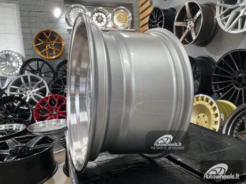 Ratlankis CRX Turbine style 15X8.25J 4X100 ET0 73.1 Silver with polished lip