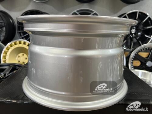 Ratlankis CRX Turbine style 15X8.25J 4X100 ET0 73.1 Silver with polished lip