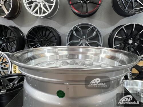 Ratlankis CRX Turbine style 15X8.25J 4X100 ET0 73.1 Silver with polished lip