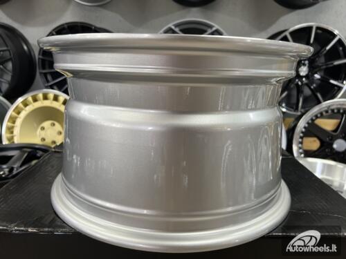 Ratlankis CRX Turbine style | R15X8.25J 4X100 ET0 73.1 Silver with polished lip