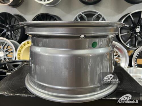 Ratlankis CRX Turbine style 15X8.25J 4X100 ET0 73.1 Grey with polished lip