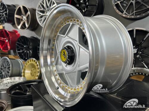 Ratlankis Ferrari Billet style 15X8.25J 4X100/5X100 ET20 73.1 Silver with polished lip