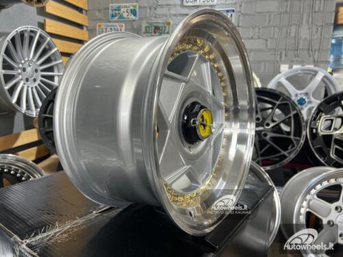 Ratlankis Ferrari Billet style 15X8.25J 4X100/5X100 ET20 73.1 Silver with polished lip