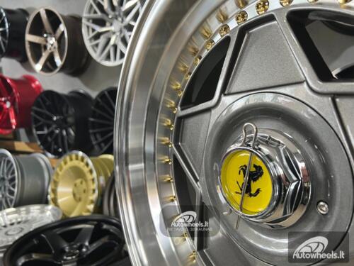 Ratlankis Ferrari Billet style 15X8.25J 4X100/5X100 ET20 73.1 Grey with polished lip
