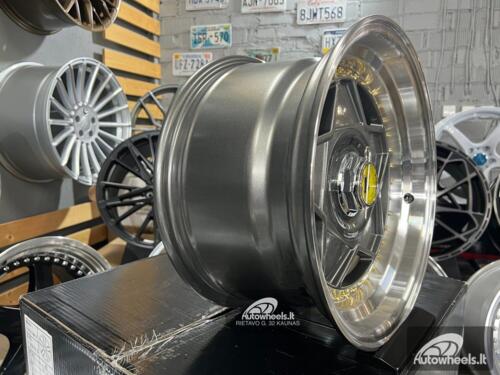 Ratlankis Ferrari Billet style 15X8.25J 4X100/5X100 ET20 73.1 Grey with polished lip