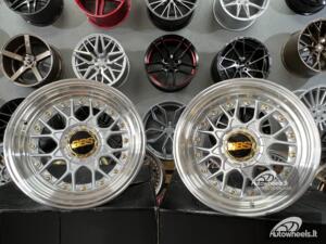 Ratlankis BBS RS JDM style 15X8J 4X100/4X114.3 ET0 73.1 Silver with polished lip