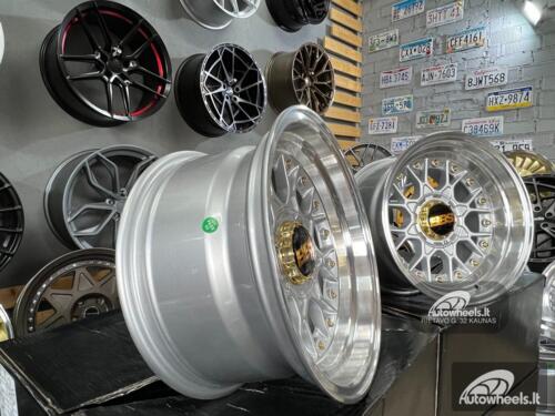 Ratlankis BBS RS JDM style 15X8J 4X100/4X114.3 ET0 73.1 Silver with polished lip