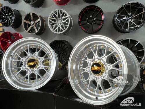 Ratlankis BBS RS JDM style 15X8J 4X100/4X114.3 ET0 73.1 Silver with polished lip