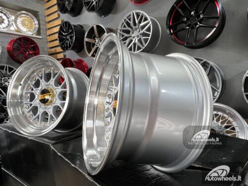 Ratlankis BBS RS JDM style 15X8J 4X100/4X114.3 ET0 73.1 Silver with polished lip