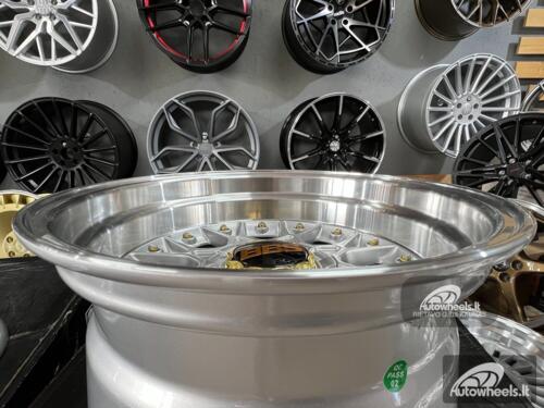 Ratlankis BBS RS JDM style 15X8J 4X100/4X114.3 ET0 73.1 Silver with polished lip