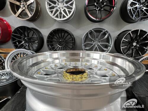 Ratlankis BBS RS JDM style 15X8J 4X100/4X114.3 ET0 73.1 Silver with polished lip