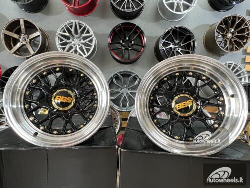 Ratlankis BBS RS JDM style 15X8J 4X100/4X114.3 ET0 73.1 Black with polished lip