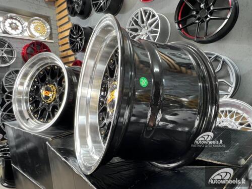 Ratlankis BBS RS JDM style 15X8J 4X100/4X114.3 ET0 73.1 Black with polished lip