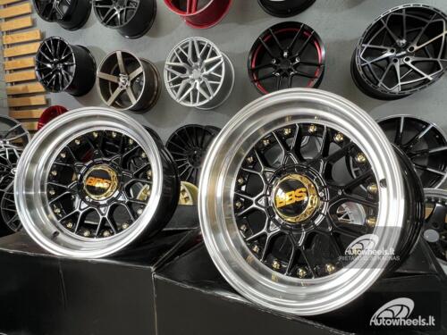 Ratlankis BBS RS JDM style 15X8J 4X100/4X114.3 ET0 73.1 Black with polished lip