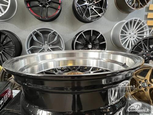 Ratlankis BBS RS JDM style 15X8J 4X100/4X114.3 ET0 73.1 Black with polished lip