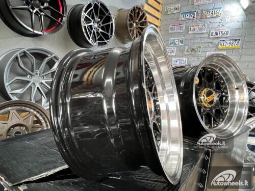 Ratlankis BBS RS JDM style 15X8J 4X100/4X114.3 ET0 73.1 Black with polished lip