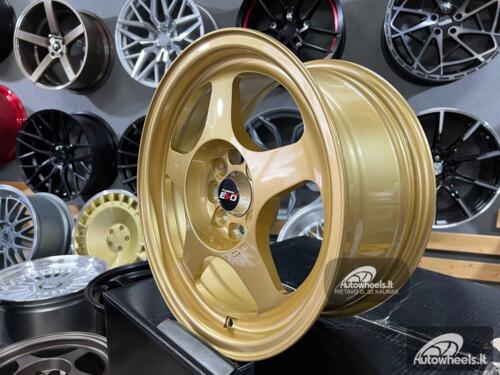 Ratlankis Slipstream Ultra light FlowForming 4.8KG. 15X7J 4X100 ET35 73.1 Gold