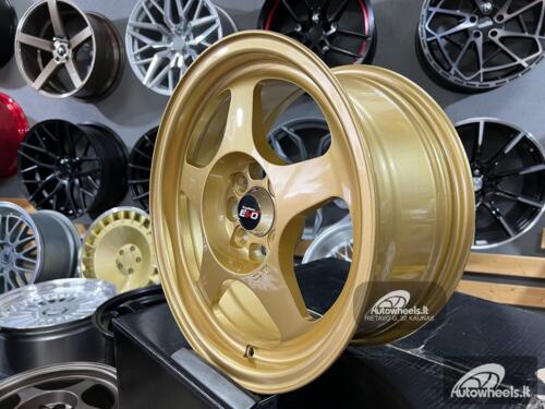 Ratlankis Slipstream Ultra light FlowForming 4.8KG. | R15X7J 4X100 ET35 73.1 Gold