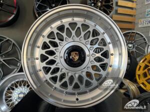 Ratlankis Megs mesh style 17X8J 5X112/120 ET30 73.1 Silver with polished lip