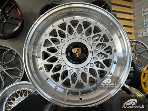 Ratlankis Megs mesh style 17X8J 5X112/120 ET30 73.1 Silver with polished lip