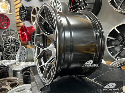 Ratlankis HRE Concave style 15X8.25J 4X100 ET0 73.1 Hyper black