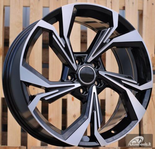 Ratlankis R19x8  5X112  ET  45  66.5  B5893  Black Polished (MB)  For AUD  (K2+K4)