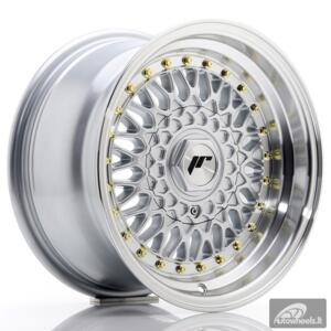 JR Wheels JR9 15x8 ET20 BLANK Silver w/Machined Lip