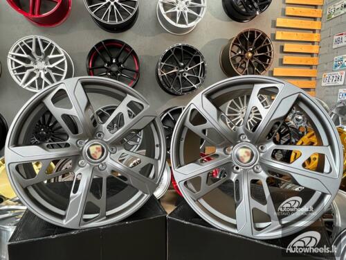 Ratlankis Forged Porsche Taycan Turismo style 21X9.5J 5X130 ET60 71,5 Satin gunmetal