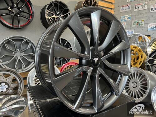 Ratlankis Tesla Model 3 Turbine style 19X8.5J 5X114.3 ET35 64.1 Satin gunmetal