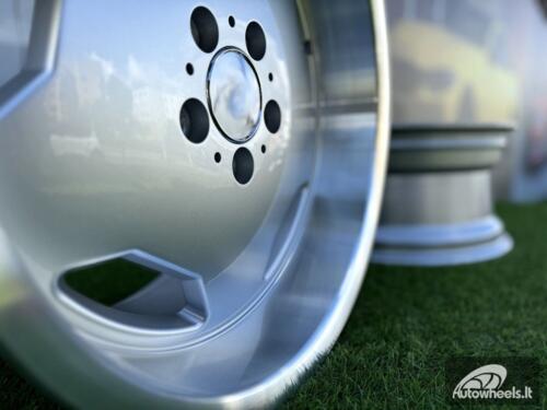 Ratlankis Mercedes Alzor Monoblock style 17X8J 5X112 ET30 66.6 Silver with polished lip