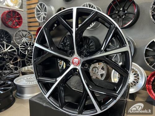 Ratlankis Jaguar Lagol F Type style 20X8.5J 5X108 ET40 63.3 Black with face machined