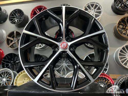Ratlankis Jaguar Lagol F Type style 20X8.5J 5X108 ET40 63.3 Black with face machined