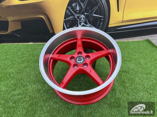 Ratlankis Volvo Ocean MK 18 style 18X8.5J 5X108 ET6 65.1 Candy red with polished liip