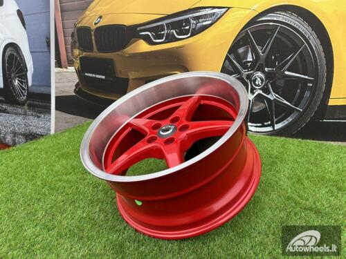 Ratlankis Volvo Ocean MK 18 style 18X8.5J 5X108 ET6 65.1 Candy red with polished liip