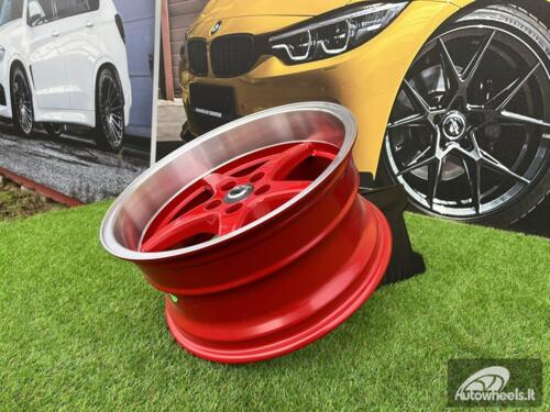 Ratlankis Volvo Ocean MK 18 style 18X8.5J 5X108 ET6 65.1 Candy red with polished liip