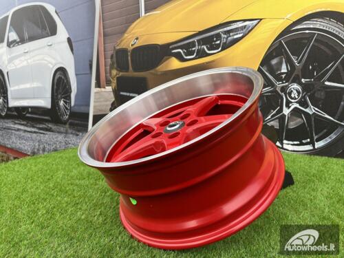 Ratlankis Volvo Ocean MK 18 style 18X8.5J 5X108 ET6 65.1 Candy red with polished liip