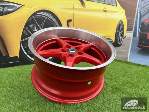 Ratlankis Volvo Ocean MK 18 style 18X8.5J 5X108 ET6 65.1 Candy red with polished liip