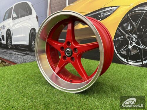 Ratlankis Volvo Ocean MK 18 style 18X8.5J 5X108 ET6 65.1 Candy red with polished liip