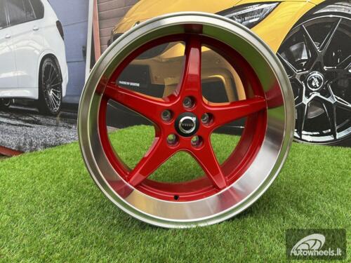 Ratlankis Volvo Ocean MK 18 style 18X8.5J 5X108 ET6 65.1 Candy red with polished liip