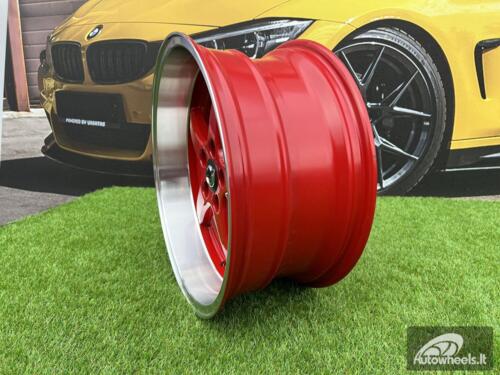 Ratlankis Volvo Ocean MK 18 style 18X8.5J 5X108 ET6 65.1 Candy red with polished liip