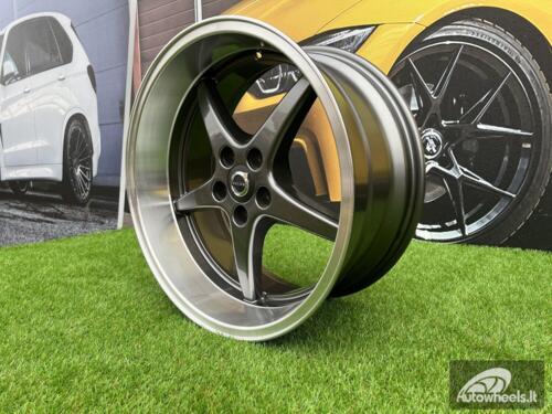 Ratlankis Volvo Ocean MK 18 style 18X8.5J 5X108 ET6 65.1 Dark grey with polished lip